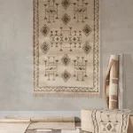 Gazi Ivory/brown Multi 1'x1' swatch - Image 9