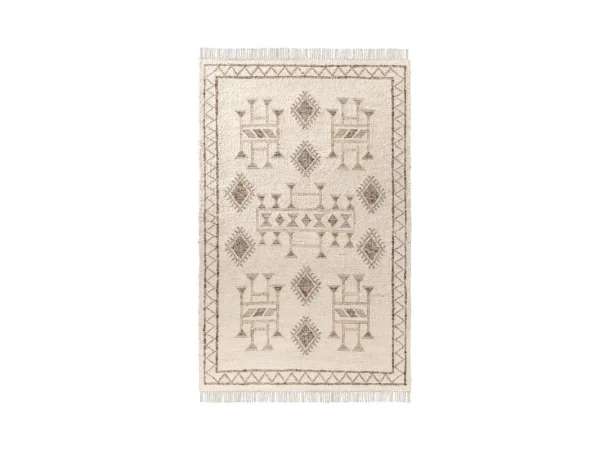 Gazi Ivory/brown Multi 8’x10′ Rugs Classic Home