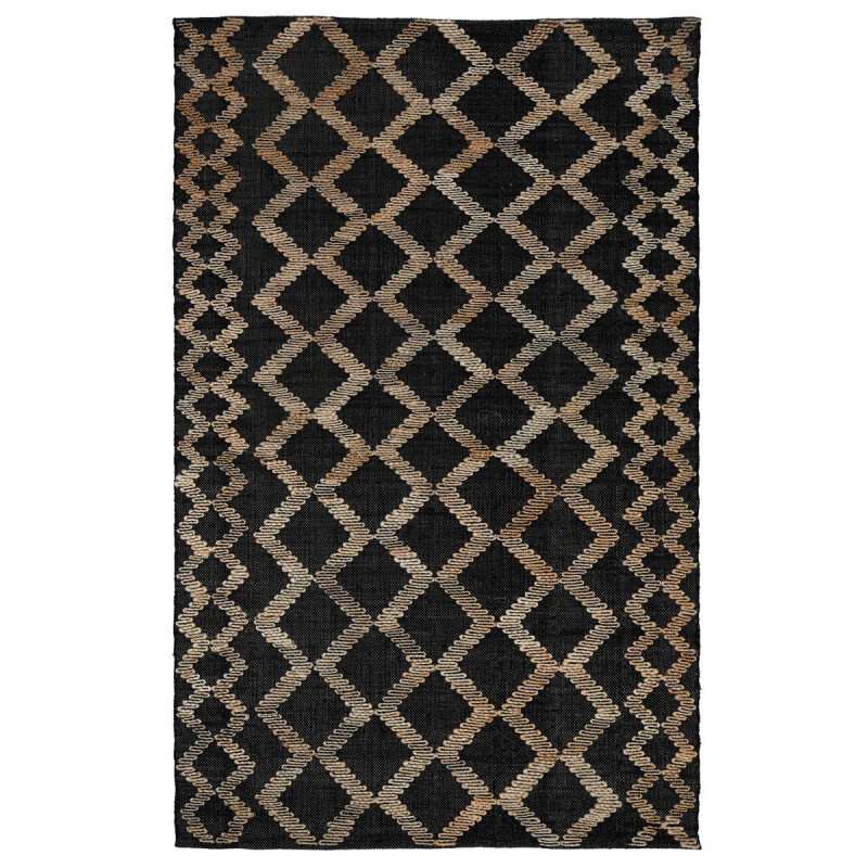 Gobi Black/natural 1'x1' swatch