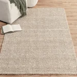 Herringbone Chenille 5’x8′ Rugs Chenille Ivory/Natural 15