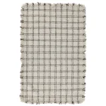 Bradbury Wool 5’x8′ Rugs Check Ivory/Black 9