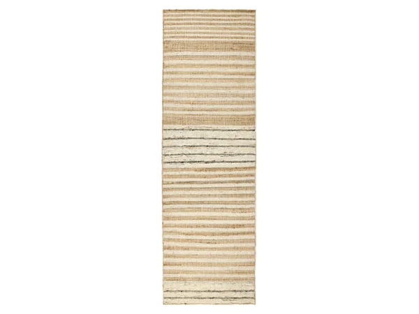 Pego Stripe Natural Multi 2.6’x8′ Rugs Classic Home