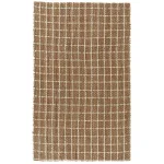Windowpane Chenille Natural/ivory 1’x1′ swatch Rugs Classic Home 9