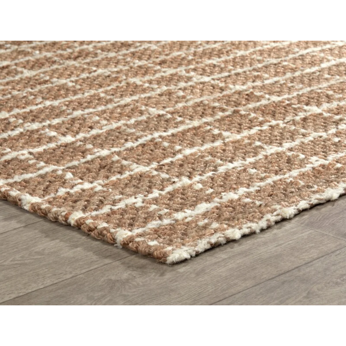 Windowpane Chenille Natural/ivory 9’x12′ Rugs Classic Home 7