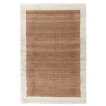 Frame Natural/ivory 1’x1′ swatch Rugs Brown 9