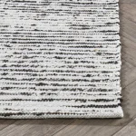 Isa Stripe Ivory/brown 1’x1′ swatch Rugs Classic Home 14
