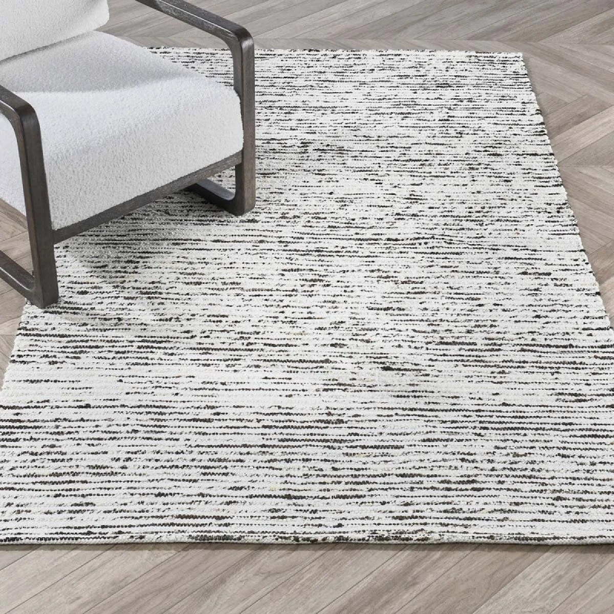Isa Stripe Ivory/brown 1’x1′ swatch Rugs Classic Home 9