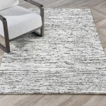 Isa Stripe Ivory/brown 1’x1′ swatch Rugs Classic Home 16