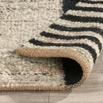 Kofu Stripe Natural/black 2.6’x8′ Rugs Classic Home 14