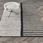 Kofu Stripe Natural/black 5’x8′ Rugs Classic Home 12