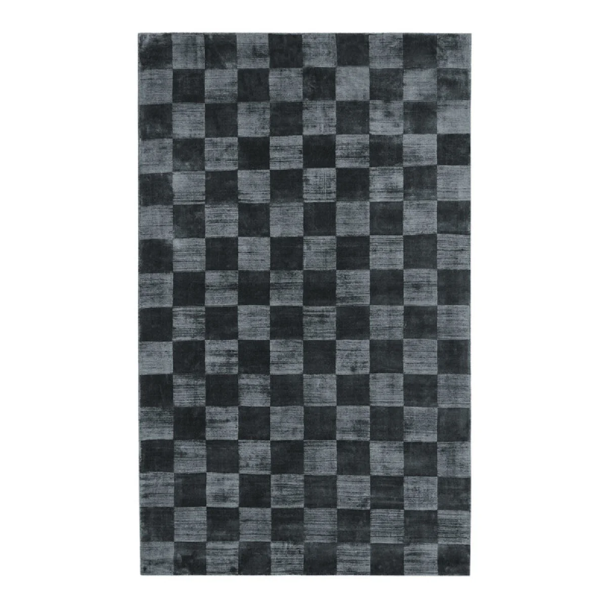 Berlin Check 2’x3′ Rugs black 4