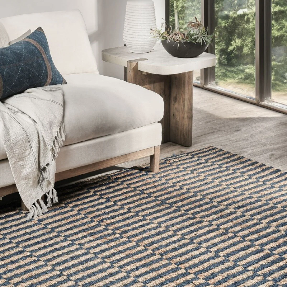 Monterey Jute 2’x3′ Rugs blue 9