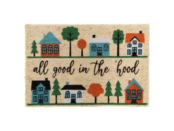 Scarlet Stenciled Doormat – Multi Rugs Classic Home