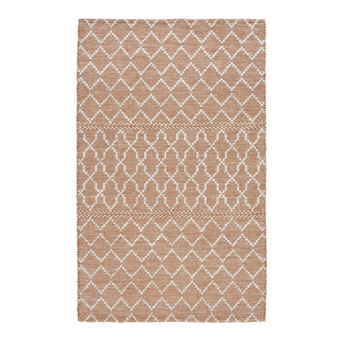 Indoor/outdoor Sonora Terracotta/ivory 1’x1′ swatch Rugs Classic Home 4