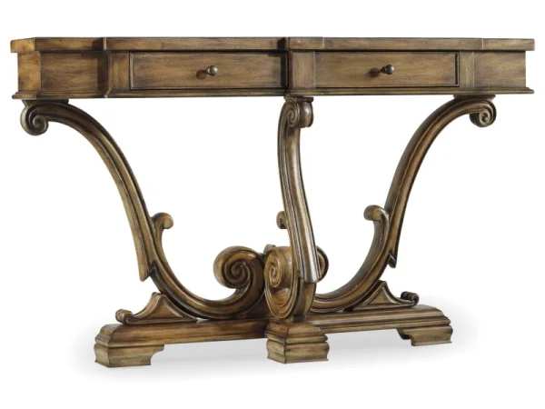 Sanctuary Thin Console-Amber Sands Console Tables Brown