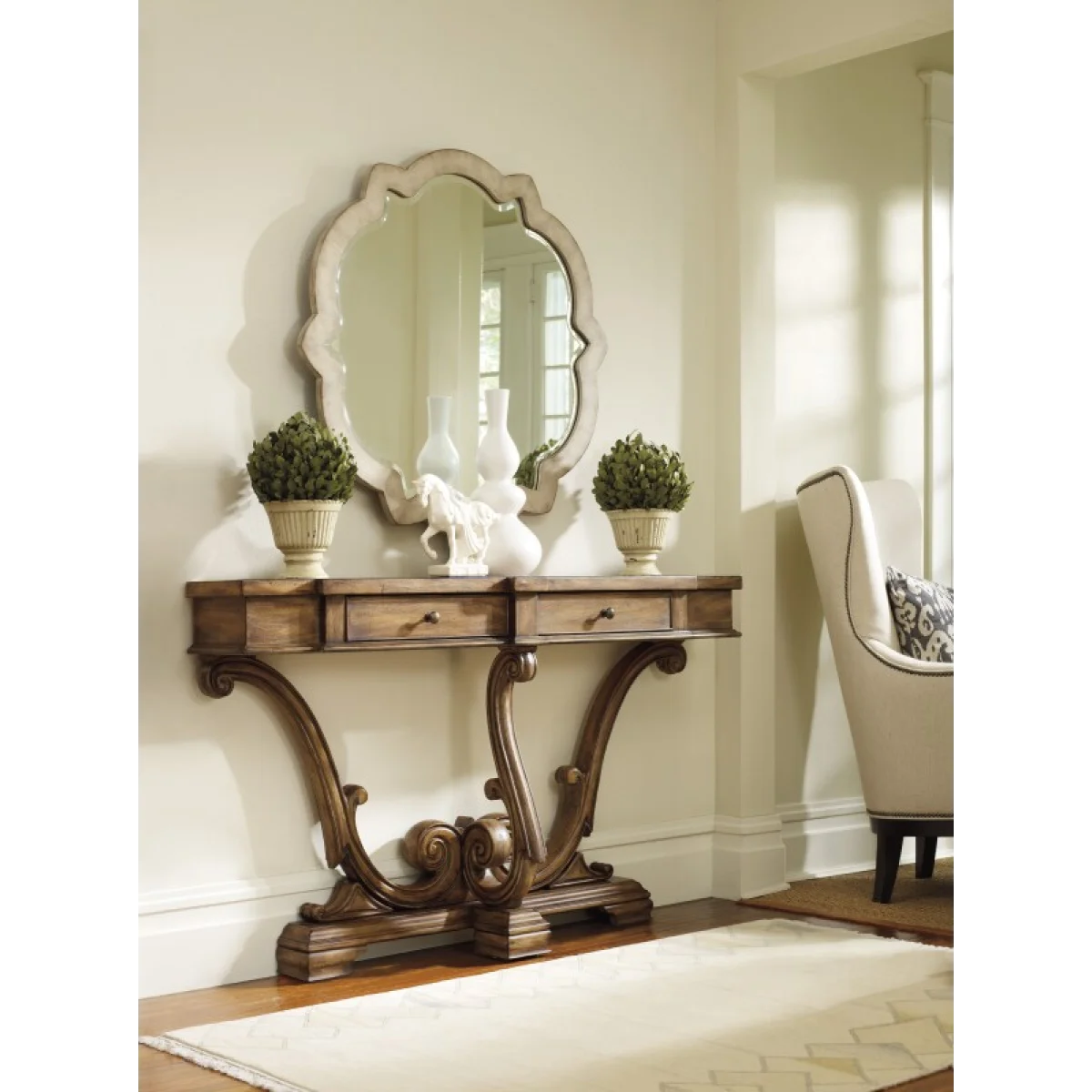Sanctuary Thin Console-Amber Sands Console Tables Brown 7