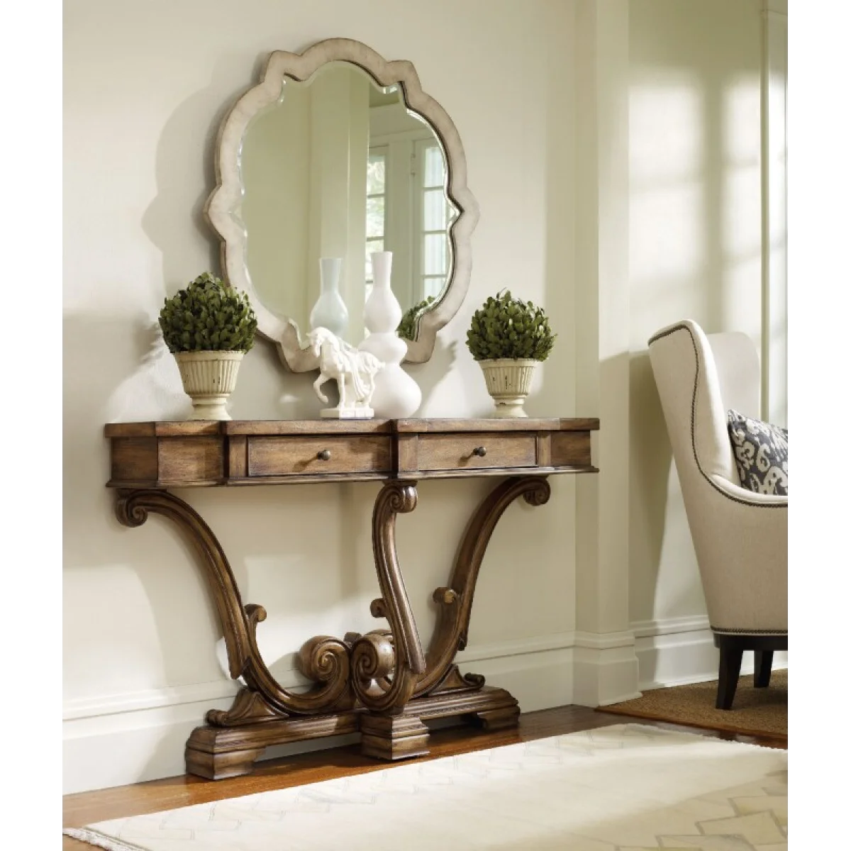 Sanctuary Thin Console-Amber Sands Console Tables Brown 8