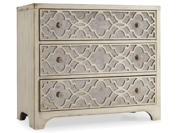 Sanctuary Fretwork Chest-Pearl Essence Accent Furniture Accent Furniture