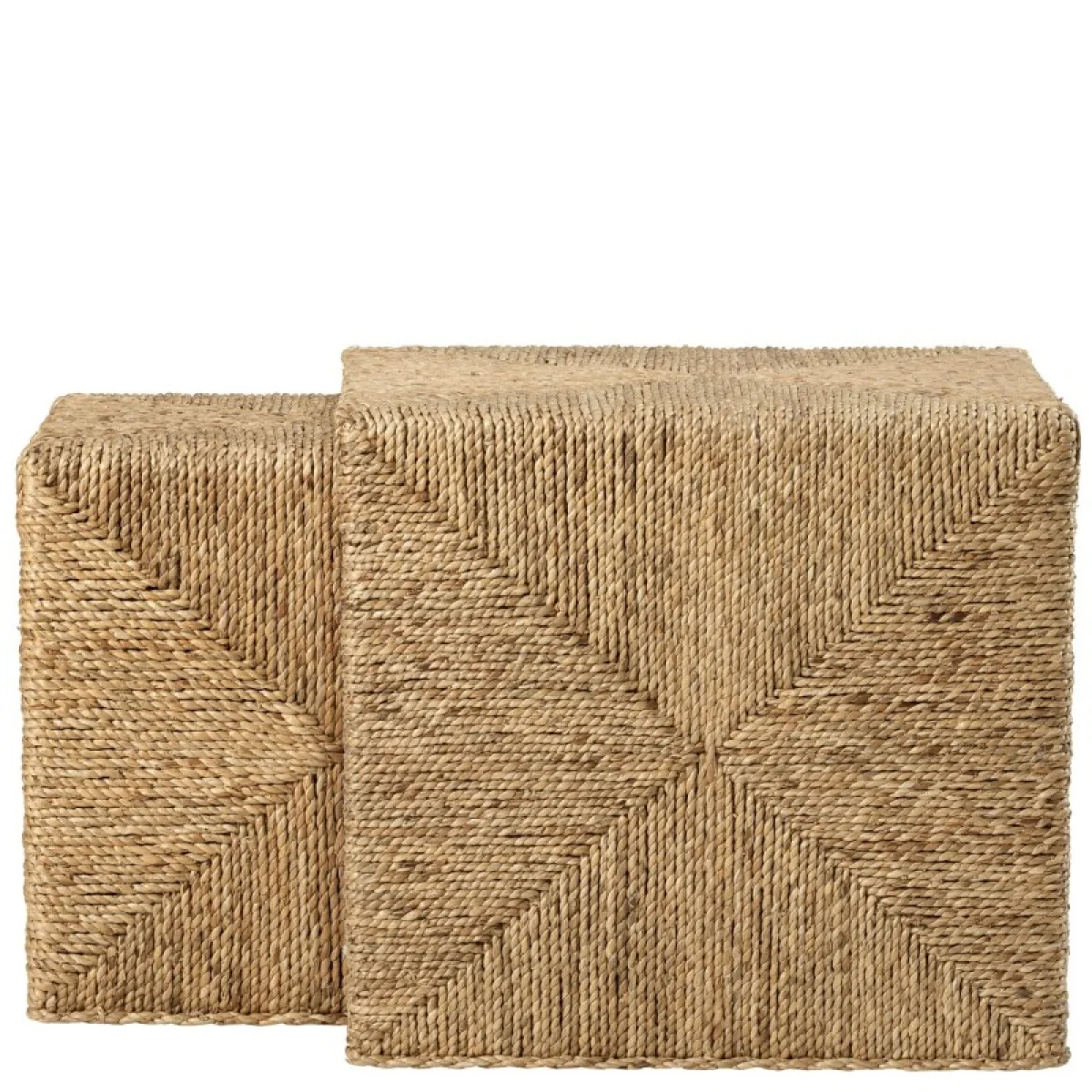 Woven Nesting Table Chairside Tables Brown 10