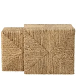 Woven Nesting Table Chairside Tables Brown 24