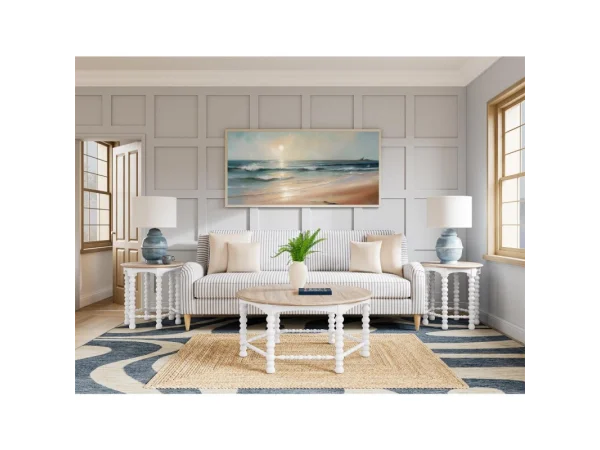 Round Spindle End Table End tables End Tables