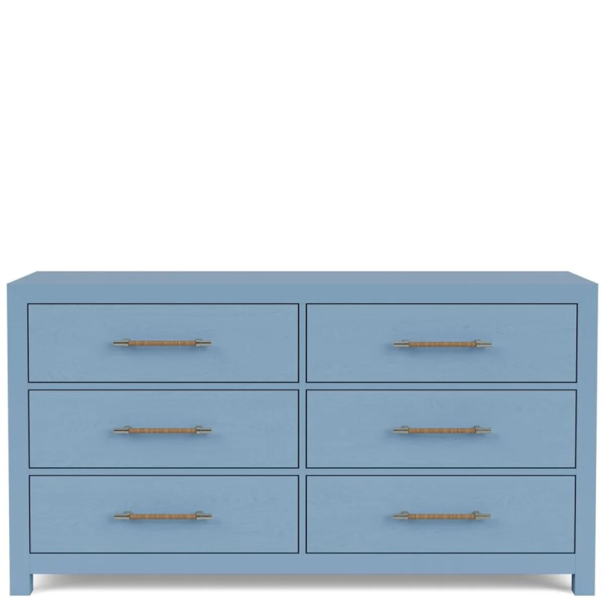 66″ 6-drawer Dresser-blue Dressers blue 7