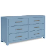 66″ 6-drawer Dresser-blue Dressers blue 19