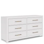 66″ 6-drawer Dresser-wht Dressers Dressers 20