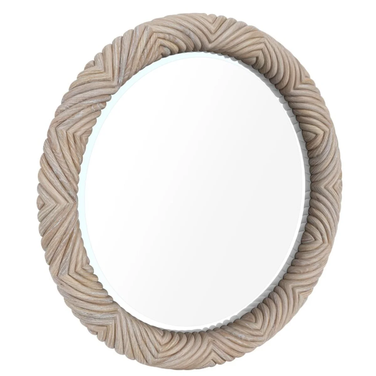 Round Mirror Bedroom Mirrors Cream 12