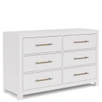 56" 6-drawer Dresser-wht - Image 5