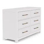 56" 6-drawer Dresser-wht - Image 6