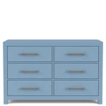 56″ 6-drawer Dresser-blue Dressers blue 18