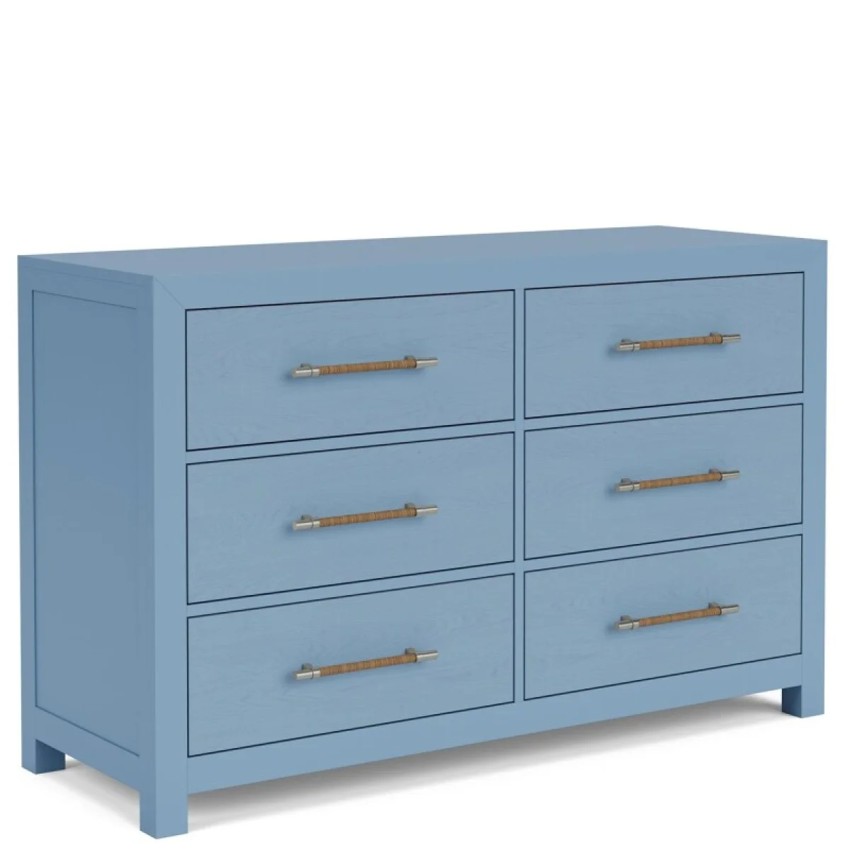 56″ 6-drawer Dresser-blue Dressers blue 10