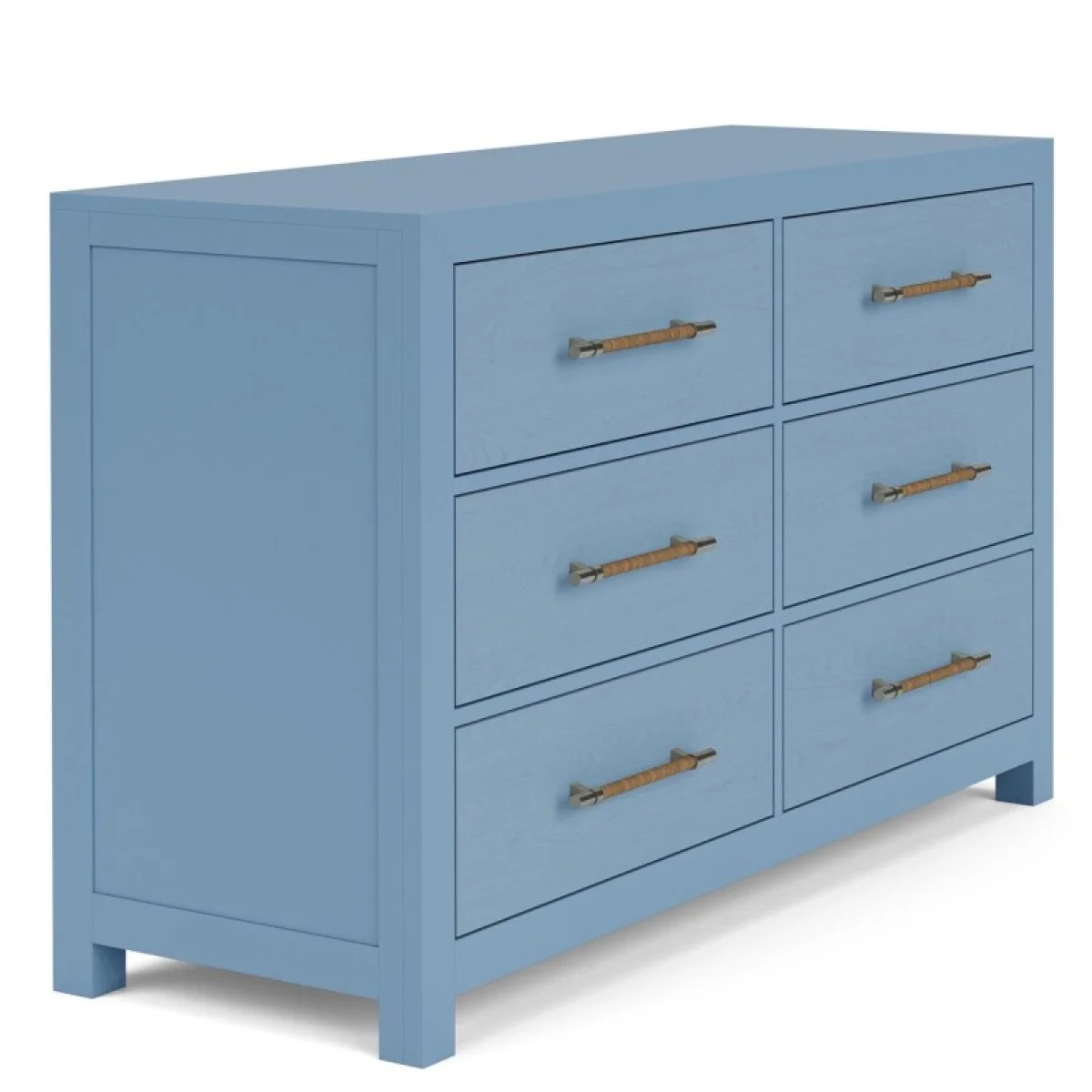 56″ 6-drawer Dresser-blue Dressers blue 11