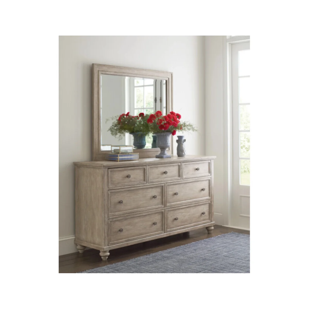 Cambric Sento Landscape Mirror – Breve Bedroom Mirrors American Drew 4