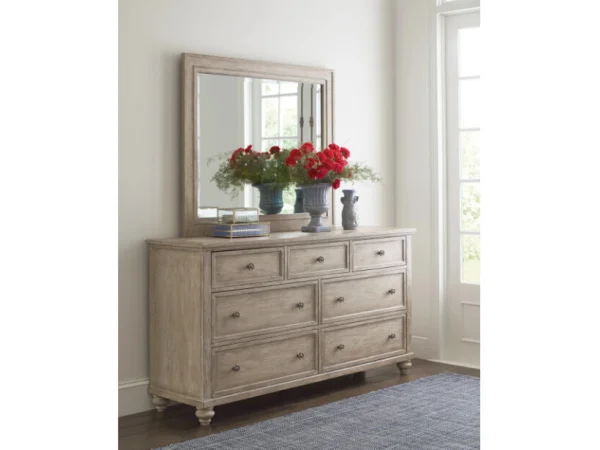 Cambric Sento Landscape Mirror – Breve Bedroom Mirrors American Drew