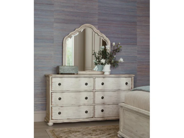 Cambric Helene Six Drawer Dresser – Crème Dressers American Drew