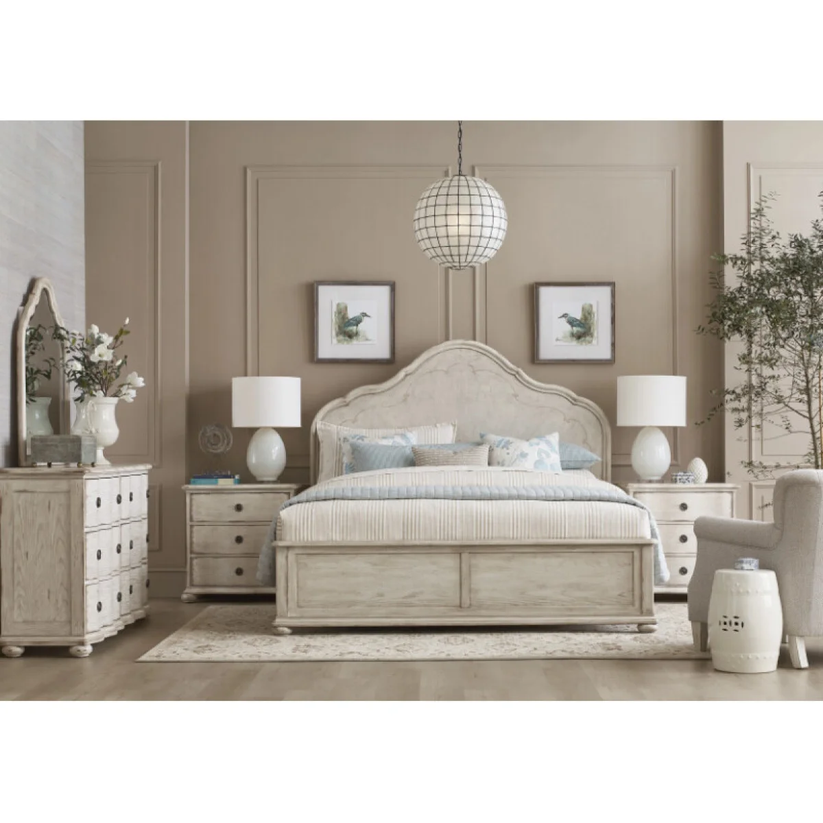 Cambric Helene Six Drawer Dresser – Crème Dressers American Drew 6