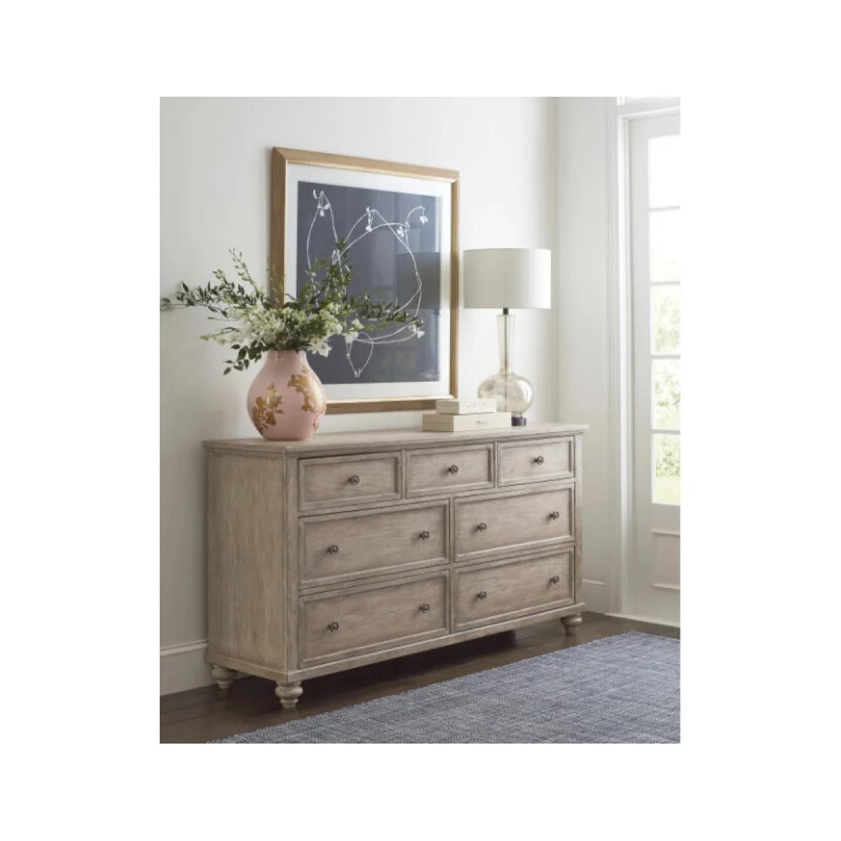 Cambric Miriam Seven Drawer Dresser – Breve Dressers American Drew 4