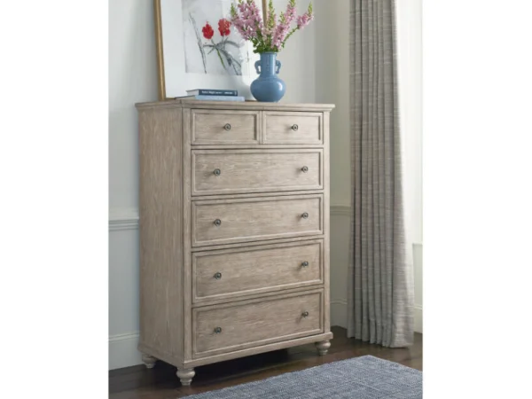 Cambric Miriam Five Drawer Chest – Breve Chests American Drew