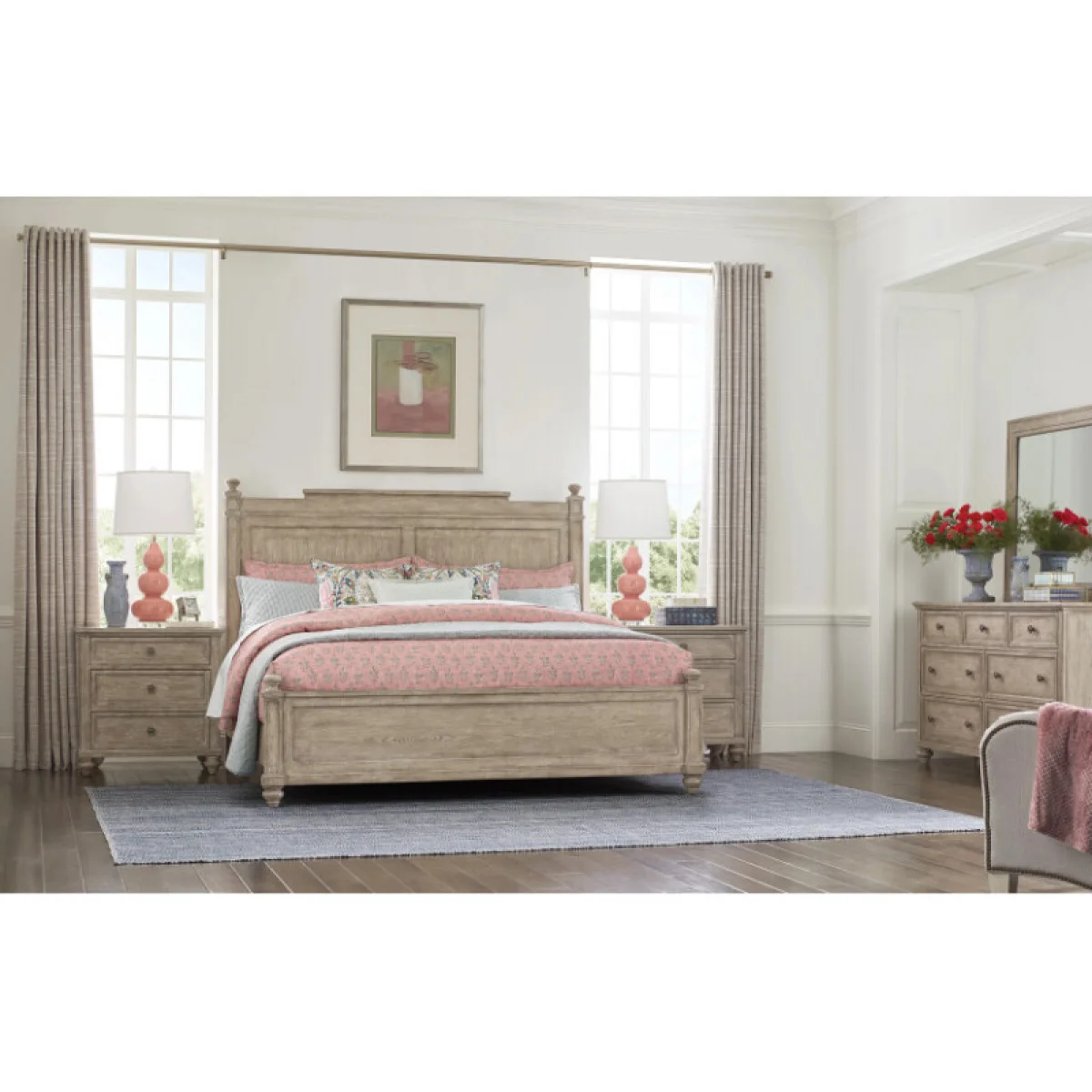 Cambric Sova Cal King Panel Bed Package – Breve Beds American Drew 4