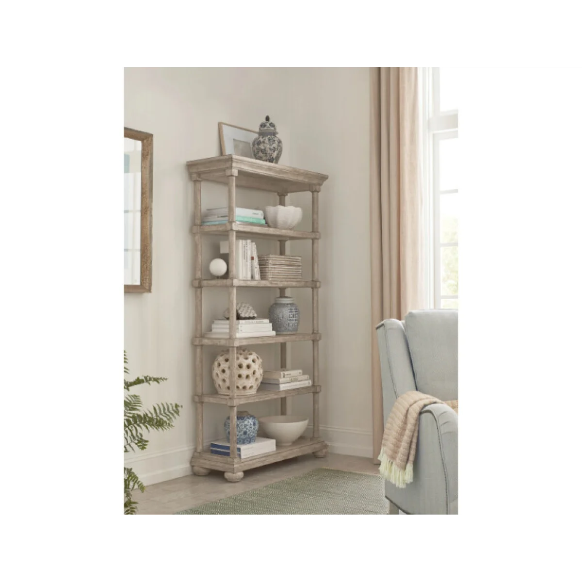 Cambric Ronde Etegere – Breve Bookcases American Drew 4