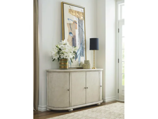 Cambric Picard Curved Buffet – Crème Dining Storage American Drew