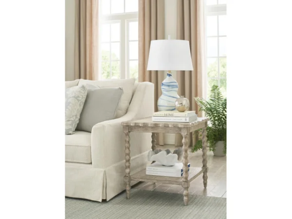 Cambric Batiste End Table – Breve End tables American Drew