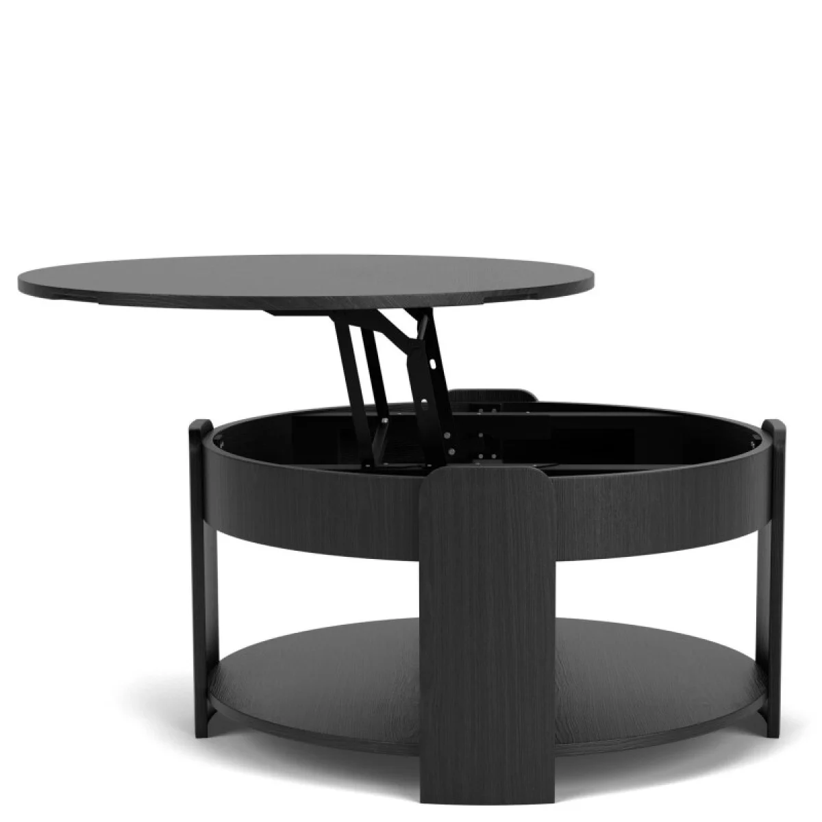34in Lift Lid Cocktal Tbl Cocktail & Coffee Tables black 4