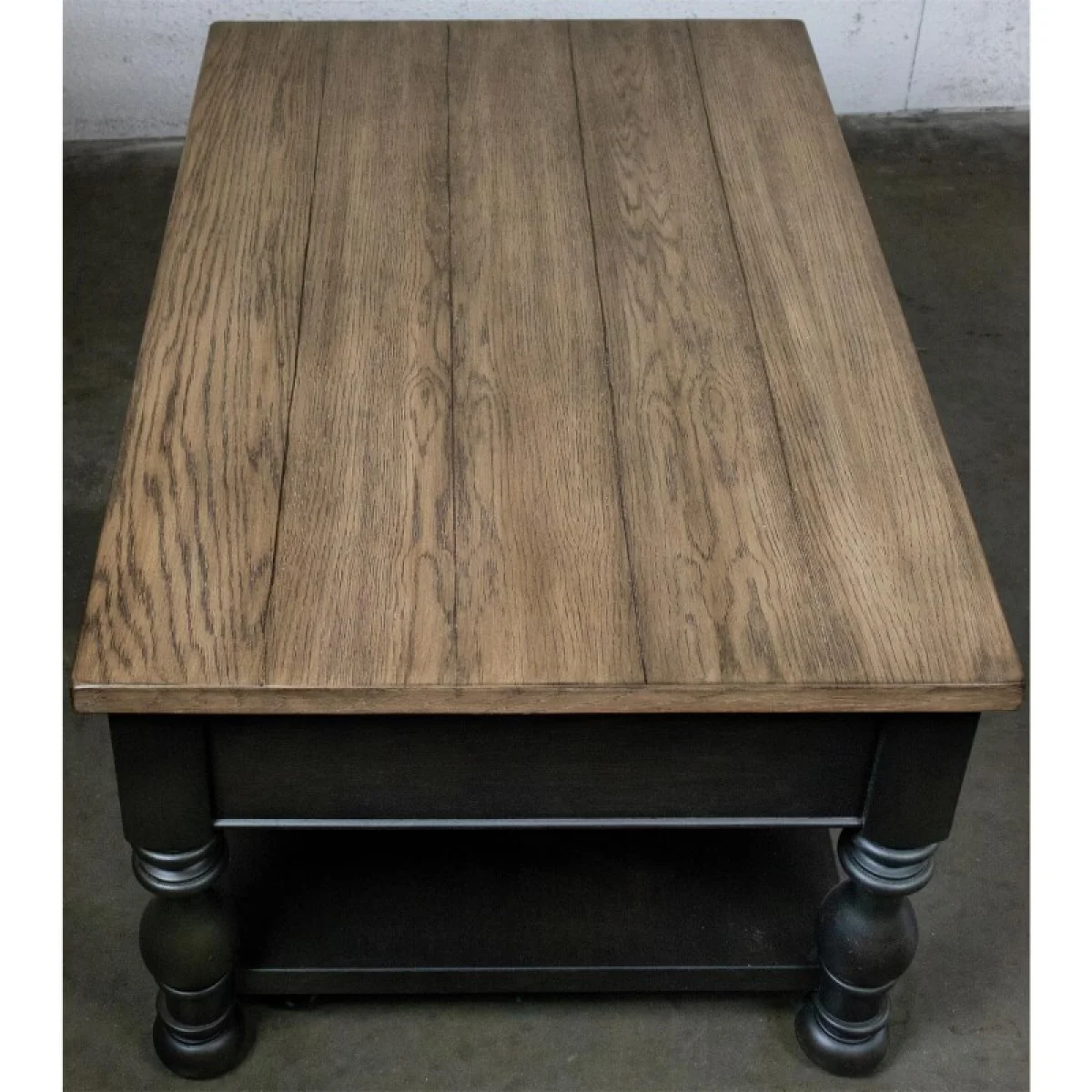 Rectangle Cocktail Table Cocktail & Coffee Tables Antique Oak/matte Black 11
