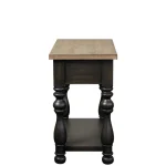 Chairside Table Chairside Tables Antique Oak/matte Black 19