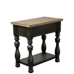 Chairside Table Chairside Tables Antique Oak/matte Black 20