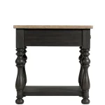 Chairside Table Chairside Tables Antique Oak/matte Black 27