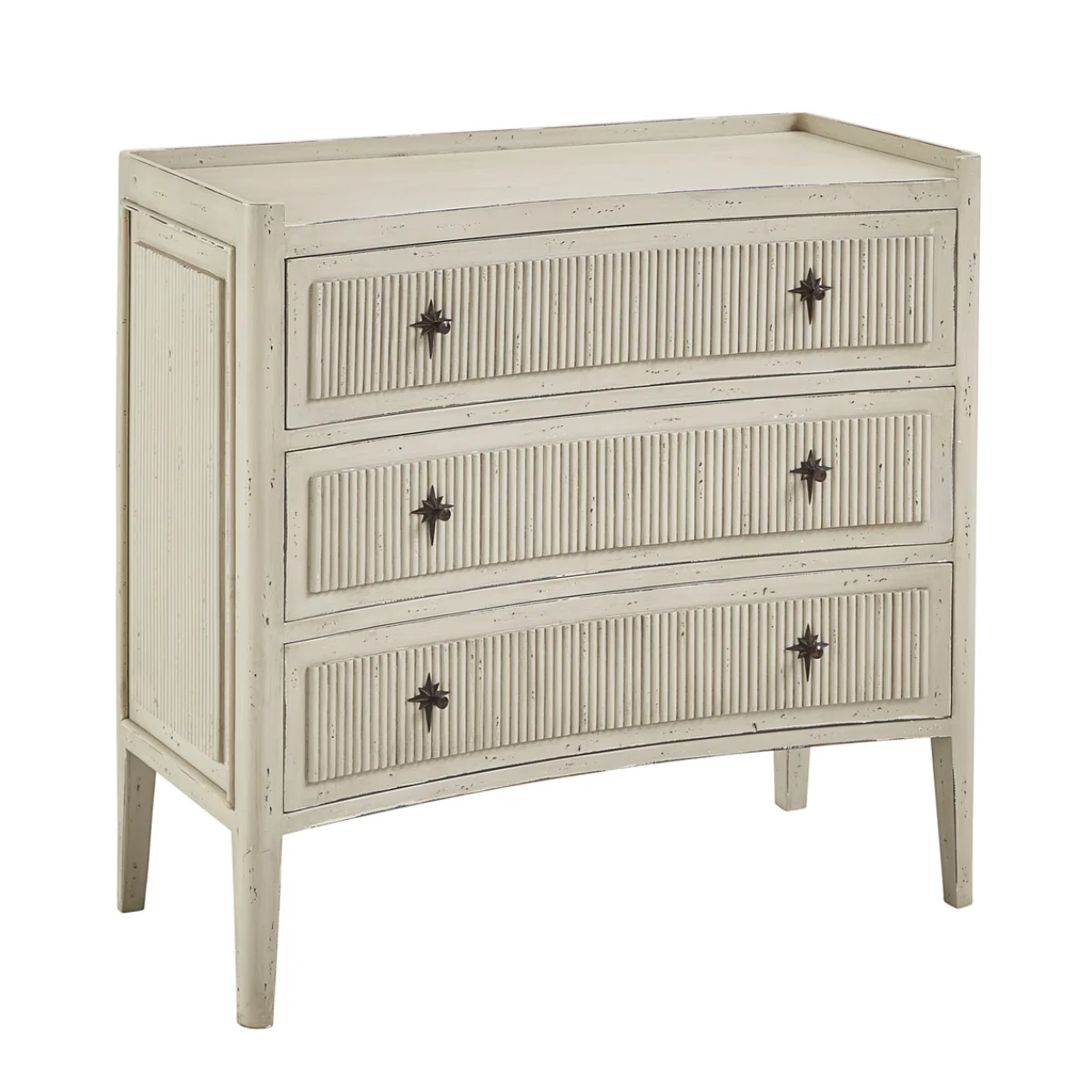 Reeded Chest Of Drawers Chests Brown 4